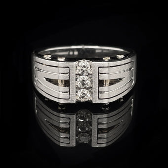 14K Gold Ring w/ Diamonds by Alligator Jesus