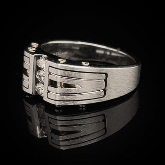14K Gold Ring w/ Diamonds by Alligator Jesus