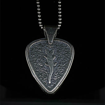 Alligator Jesus Gator Gang Guitar Pick Pendant Necklace