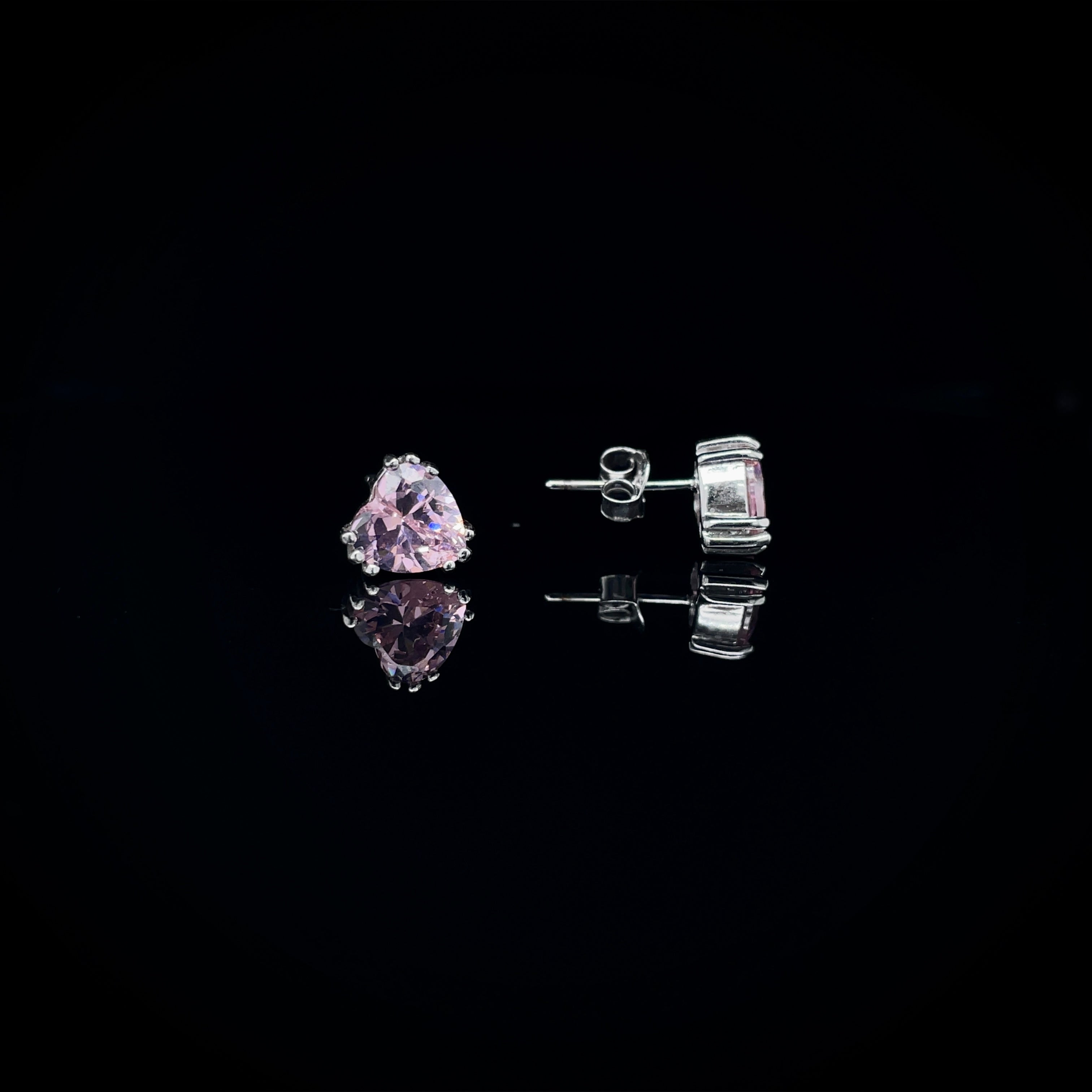 Pink upside down cross earrings Clearance