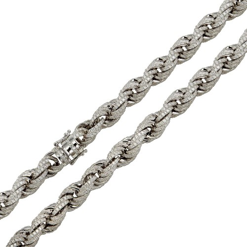 Iced Out Rope Chain 7mm