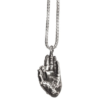 Sterling Silver Mudras Pendant by Alligator Jesus