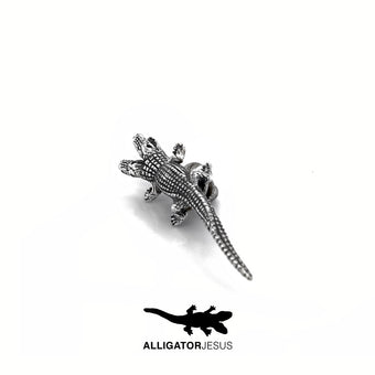 Two-Headed Alligator Pins Alligator Jesus