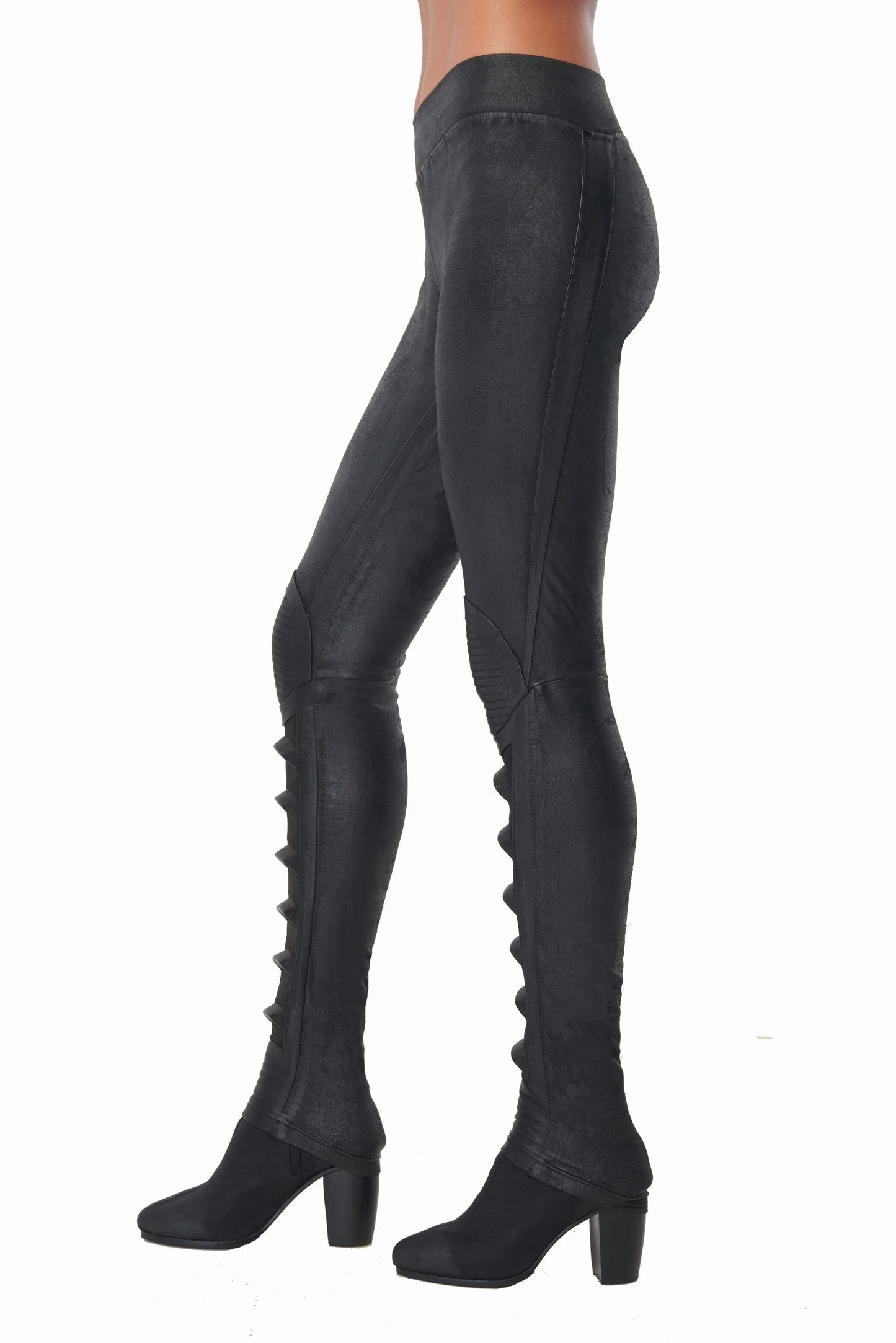 CAP KNEE LEATHER LEGGING