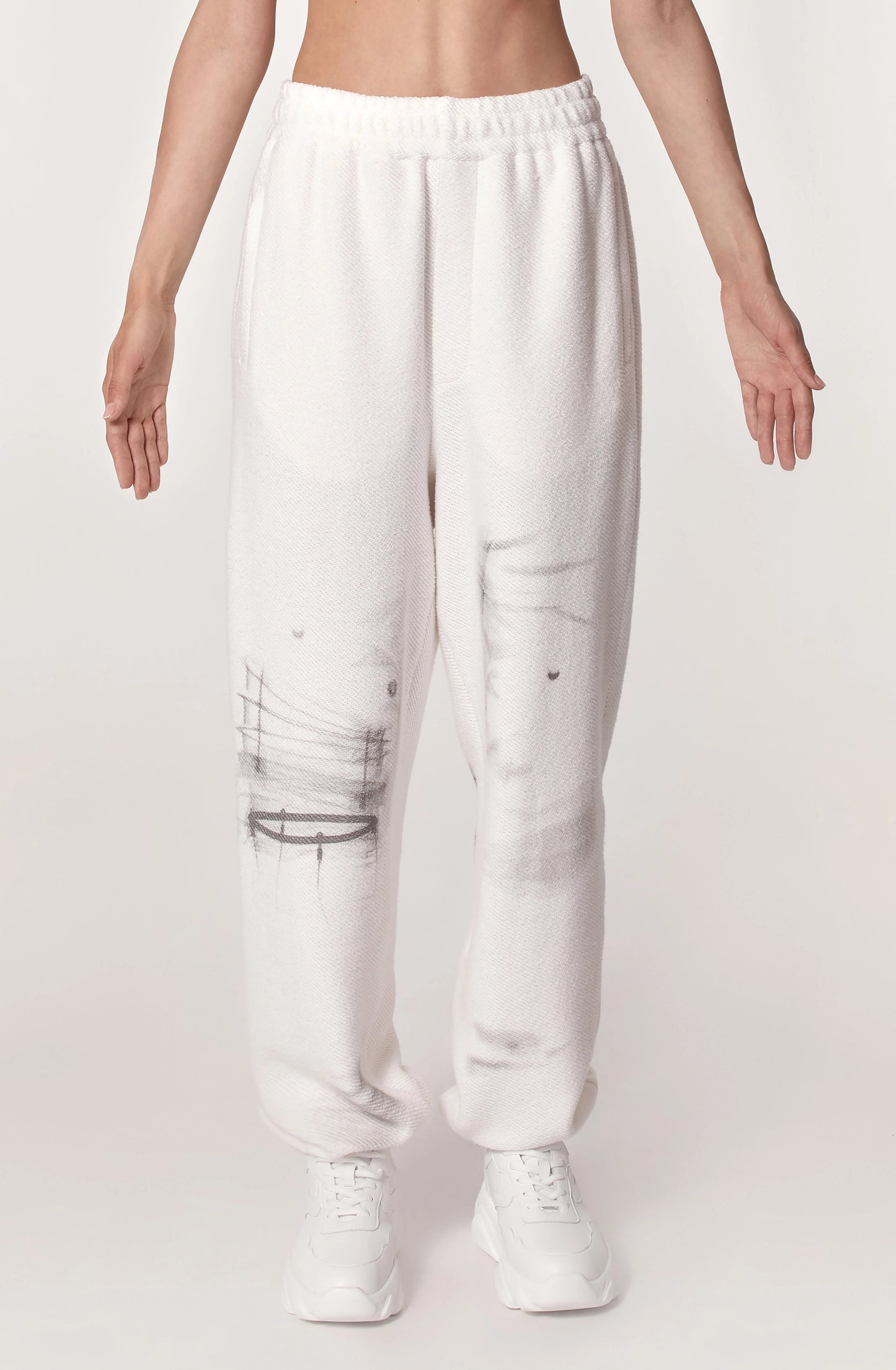 White space suit pants