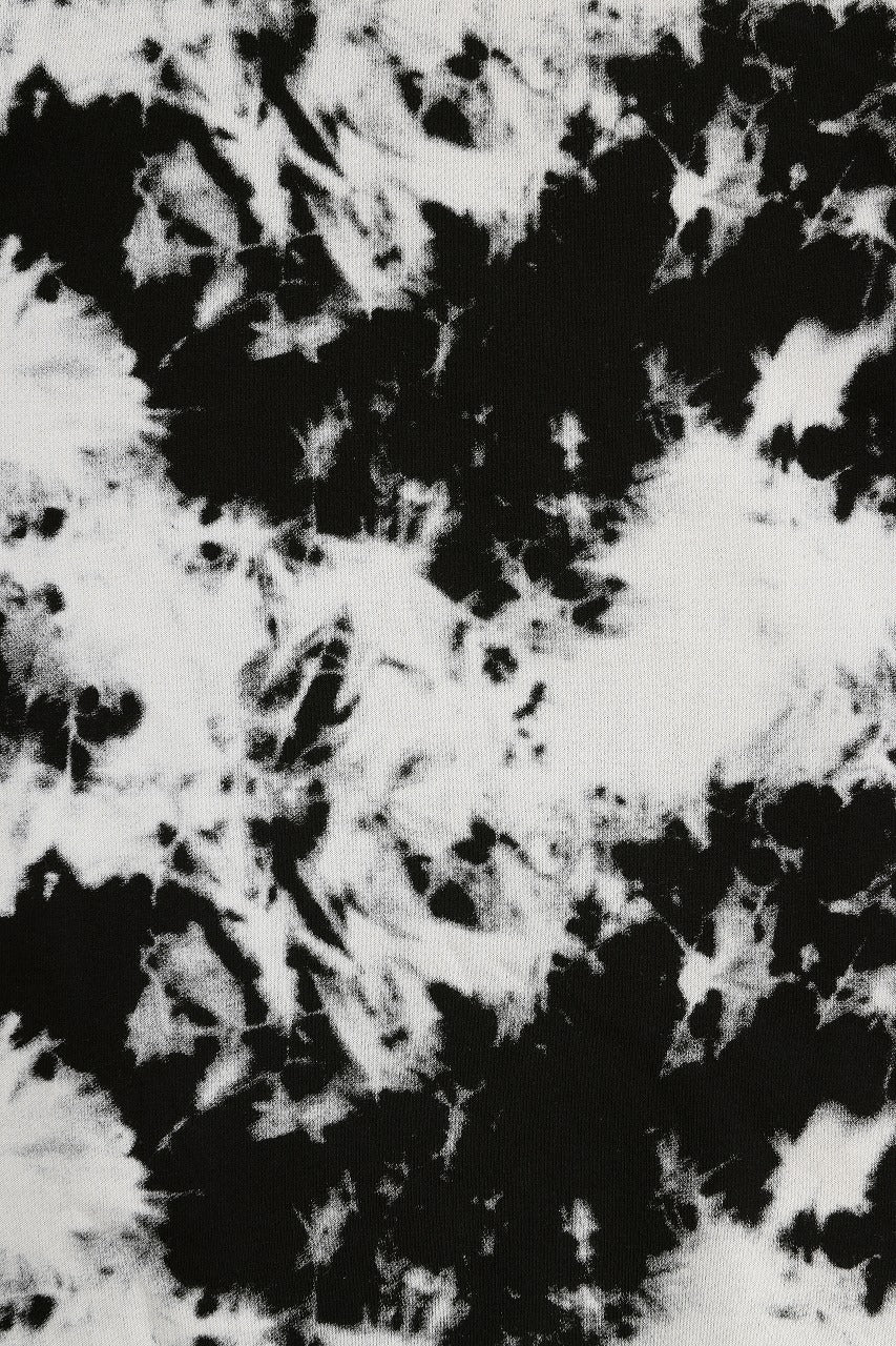 CARGO HOODED TOPS / MOTTLED DYING (BLACK x IVORY)