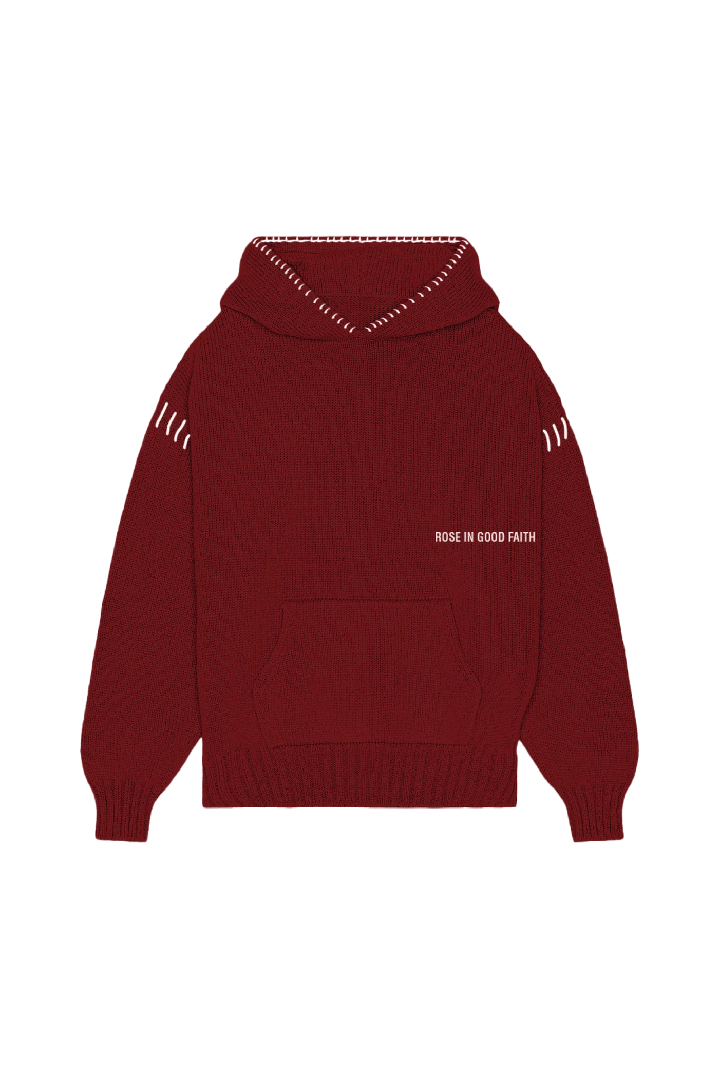 5 GAUGE KNIT HOODIE