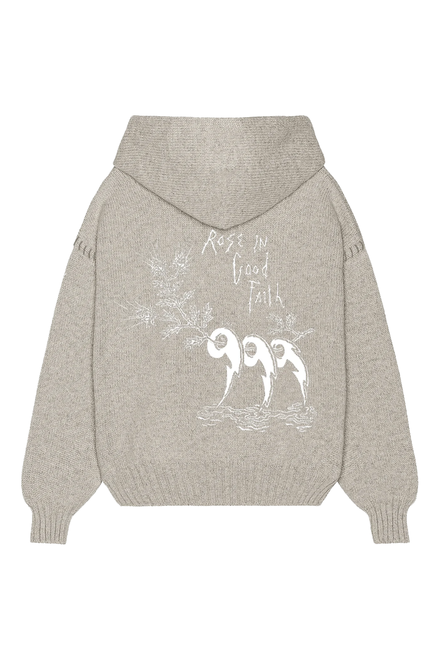 5 GAUGE KNIT HOODIE