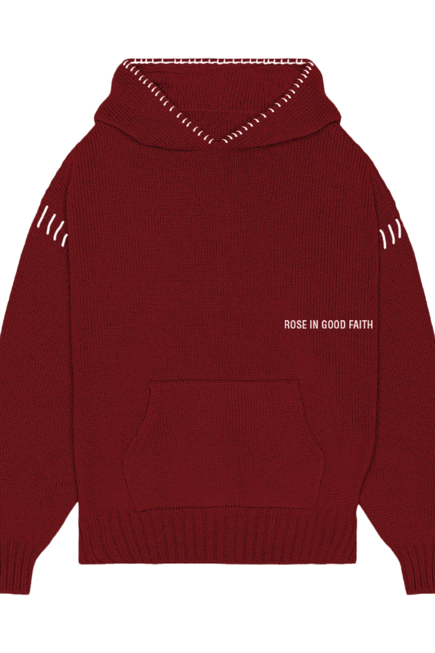 5 GAUGE KNIT HOODIE