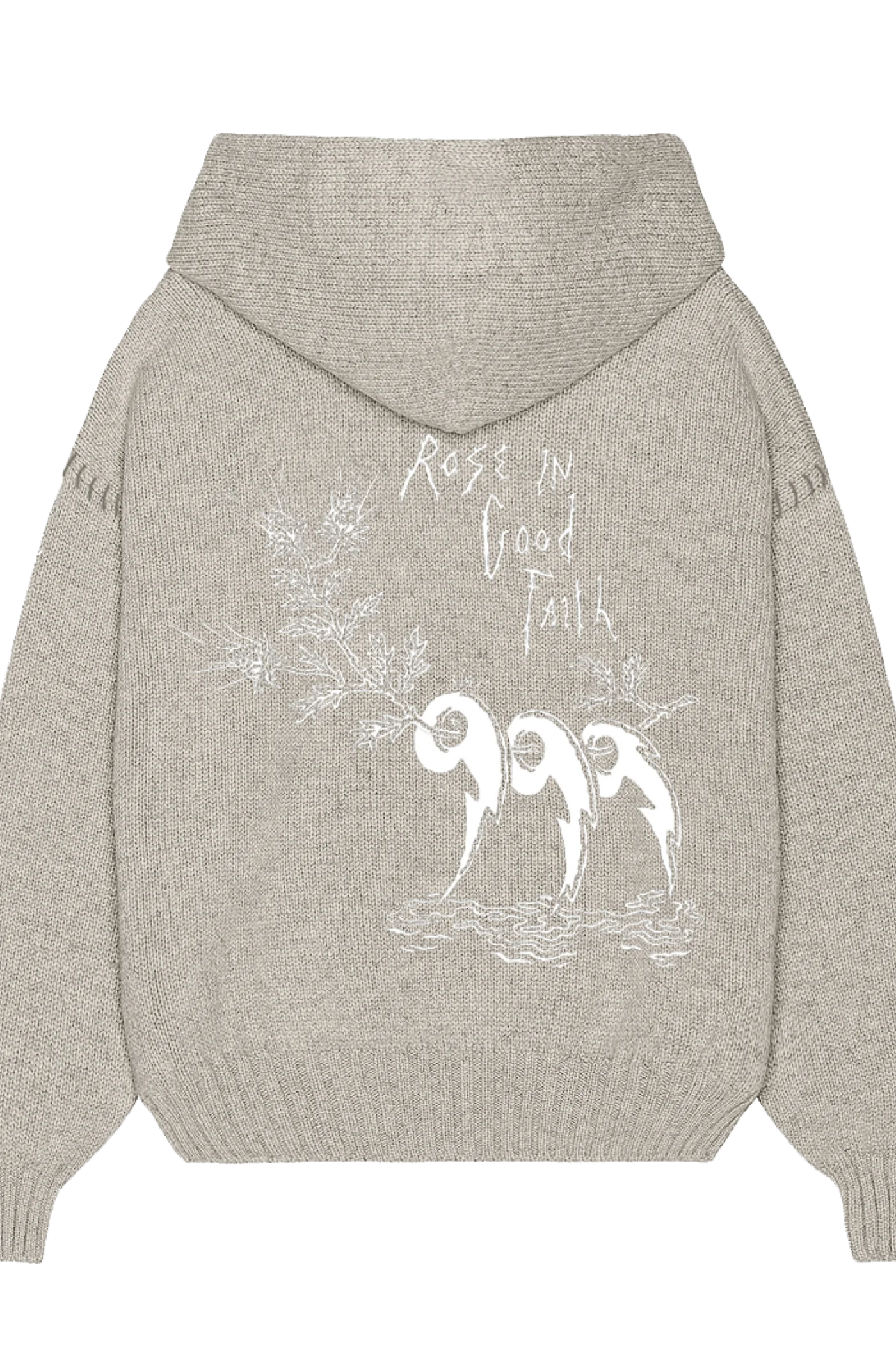 5 GAUGE KNIT HOODIE