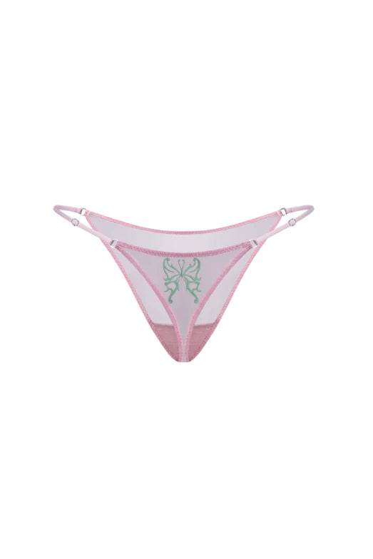 BUTTERFLY PINK THONG