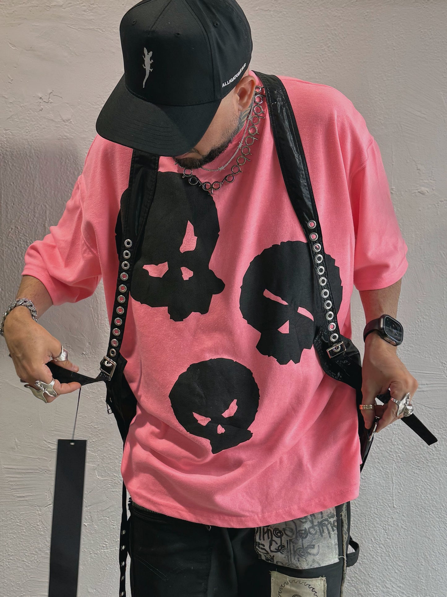 MATTE COATING CARGO VEST BAG (BLACK)