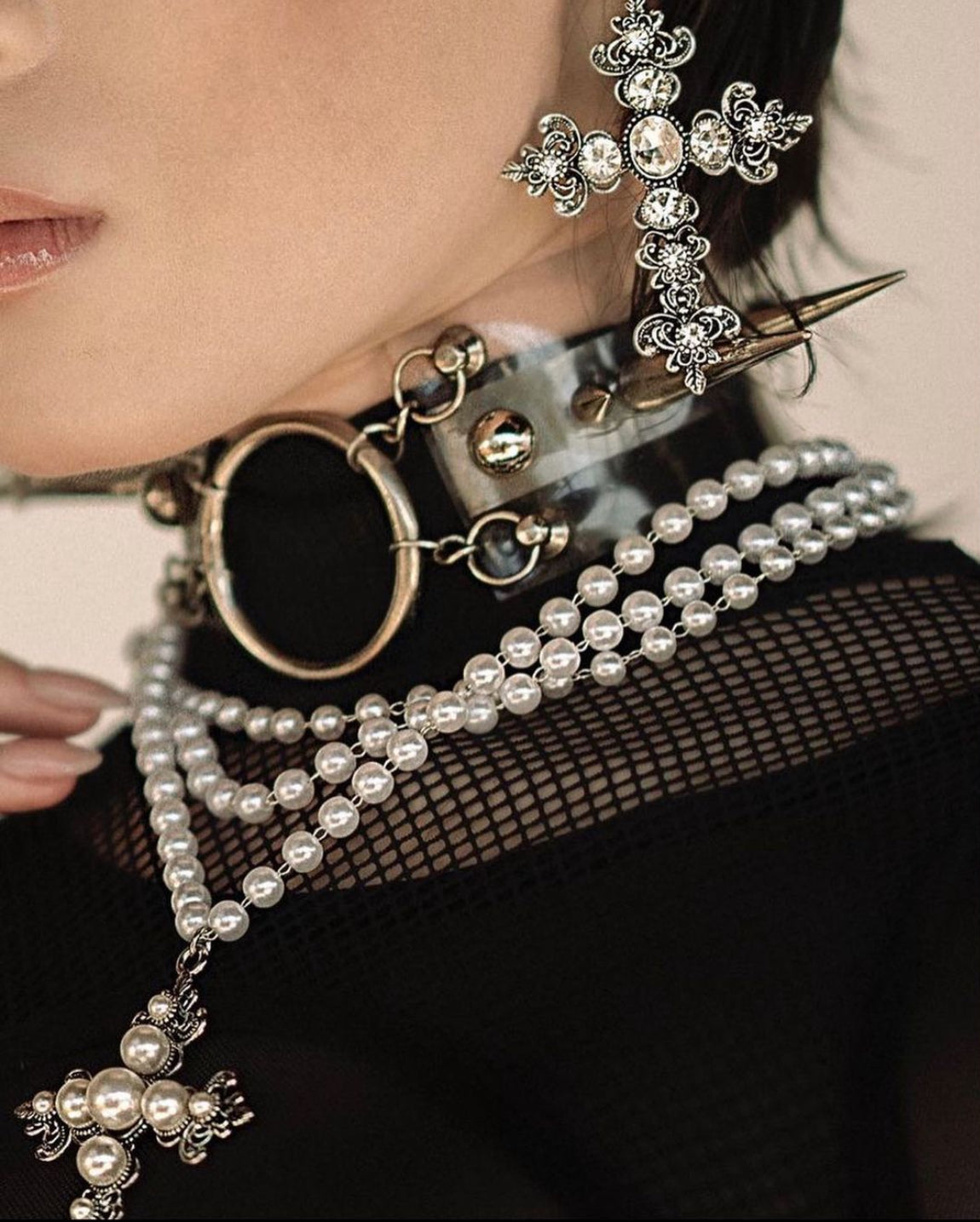 BLASPHEMY SPIKED CHOKER