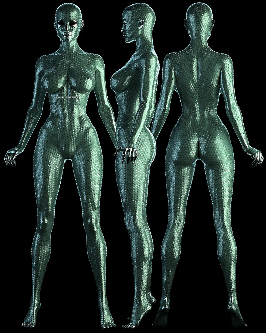GREEN REPTILE full-body