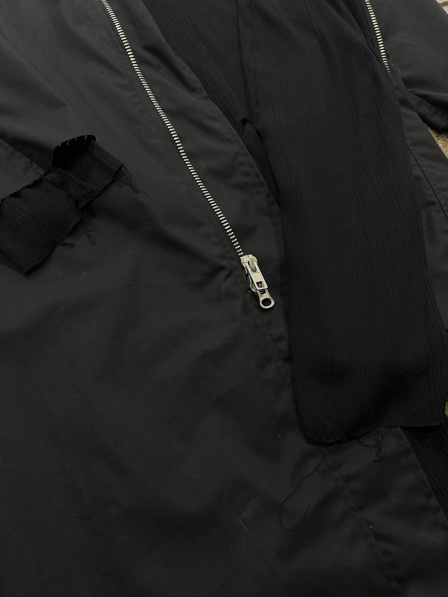 WAXED/LAYERED OVERCOAT