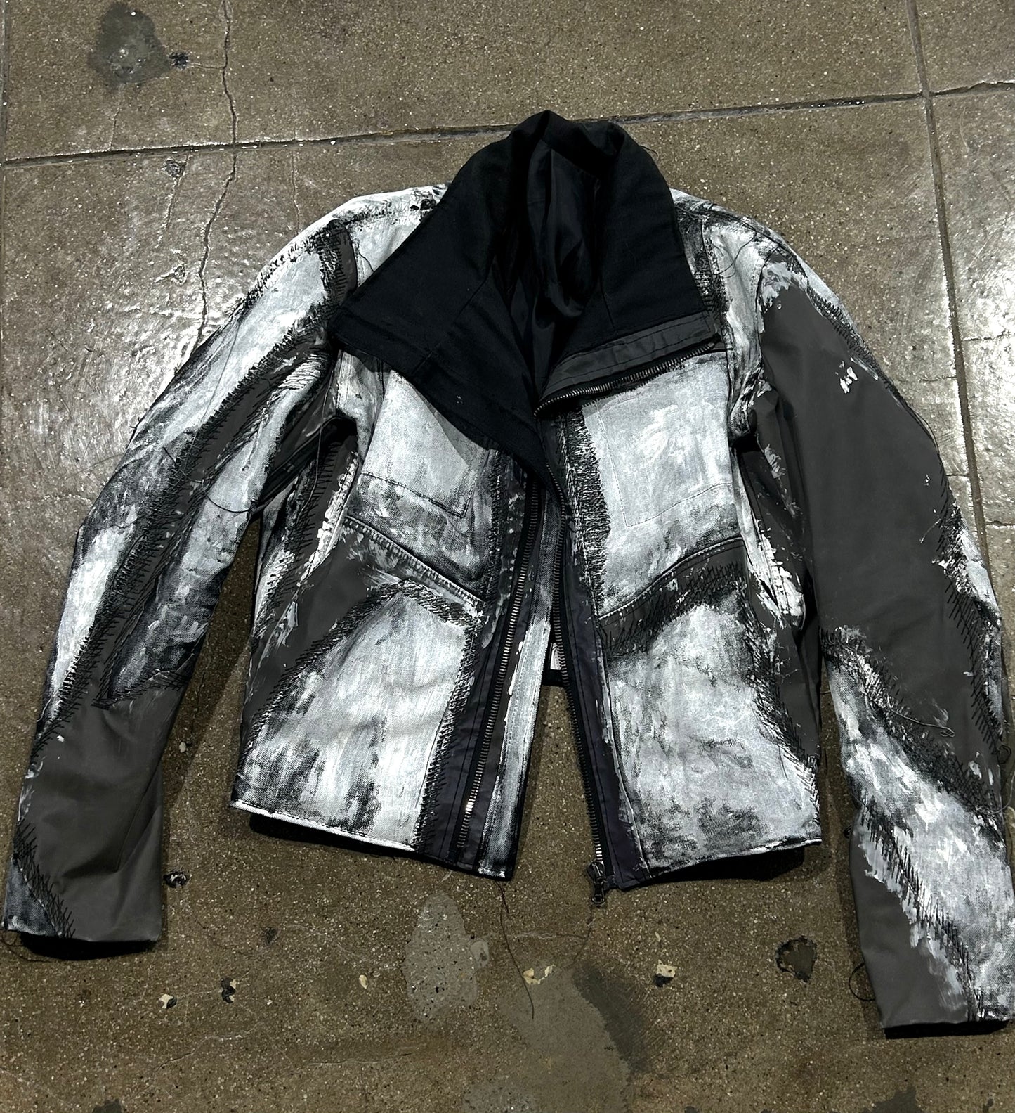 LEATHER/ 3M SCARS JACKET