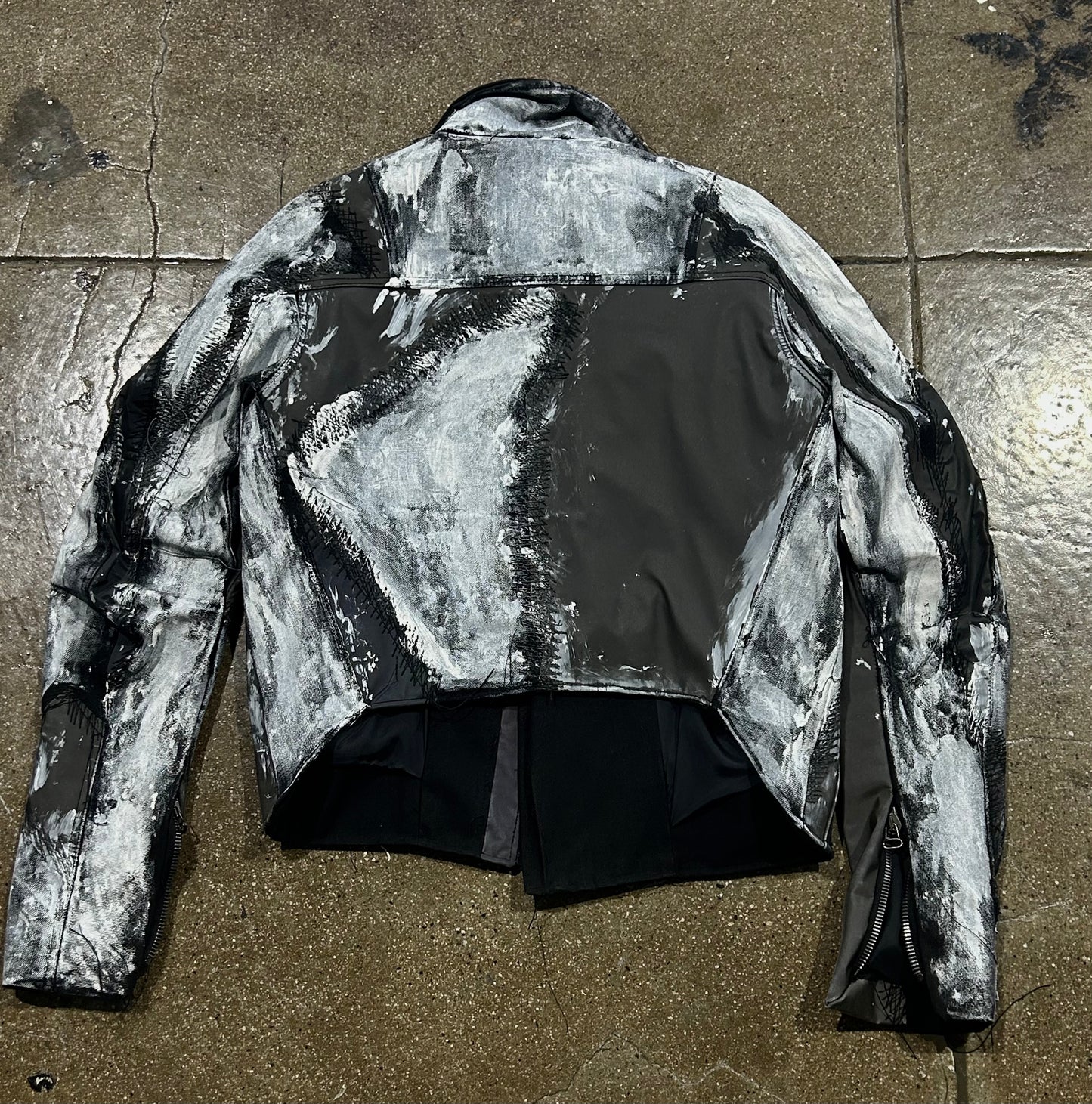 LEATHER/ 3M SCARS JACKET