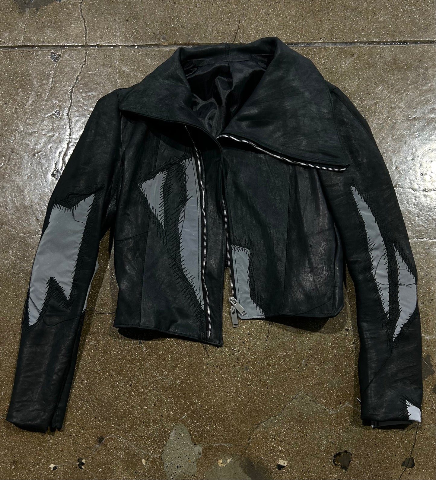 LEATHER/ 3M SCARS JACKET