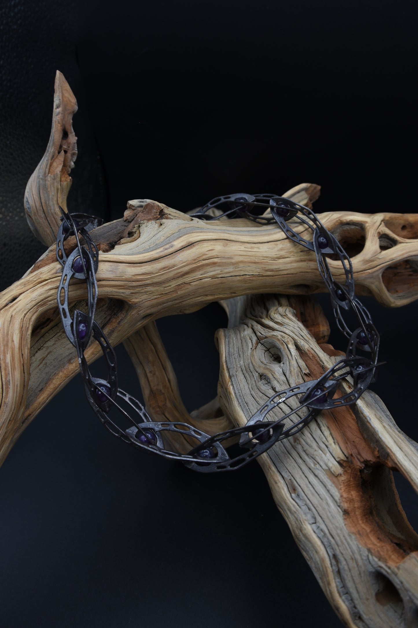 LACEBONE CHAIN - DARK AMETHYST