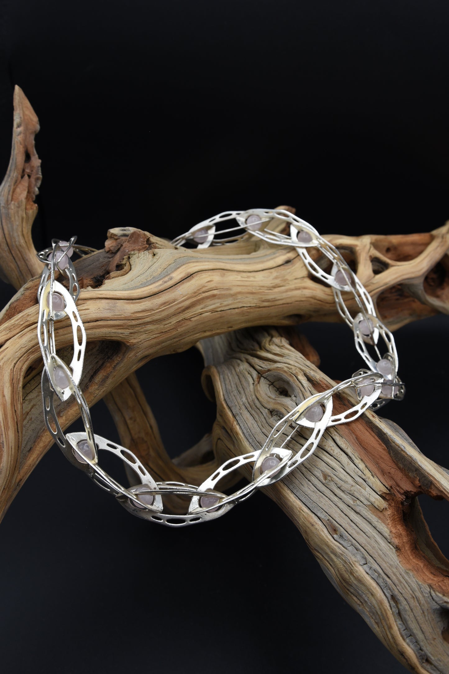 LACEBONE CHAIN - ROSE QUARTZ