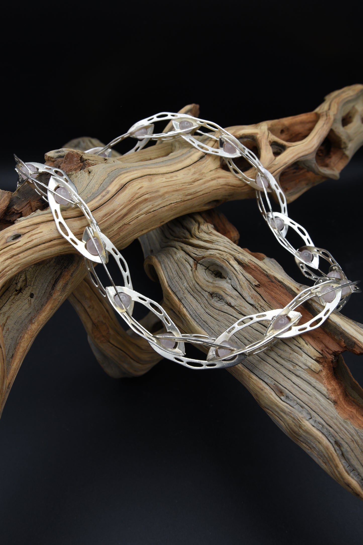 LACEBONE CHAIN - ROSE QUARTZ