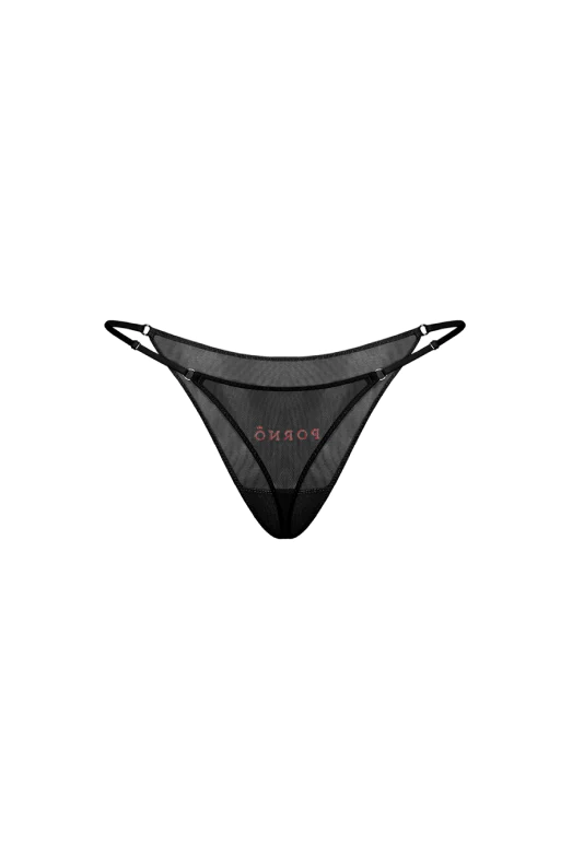 PRN BLACK THONG