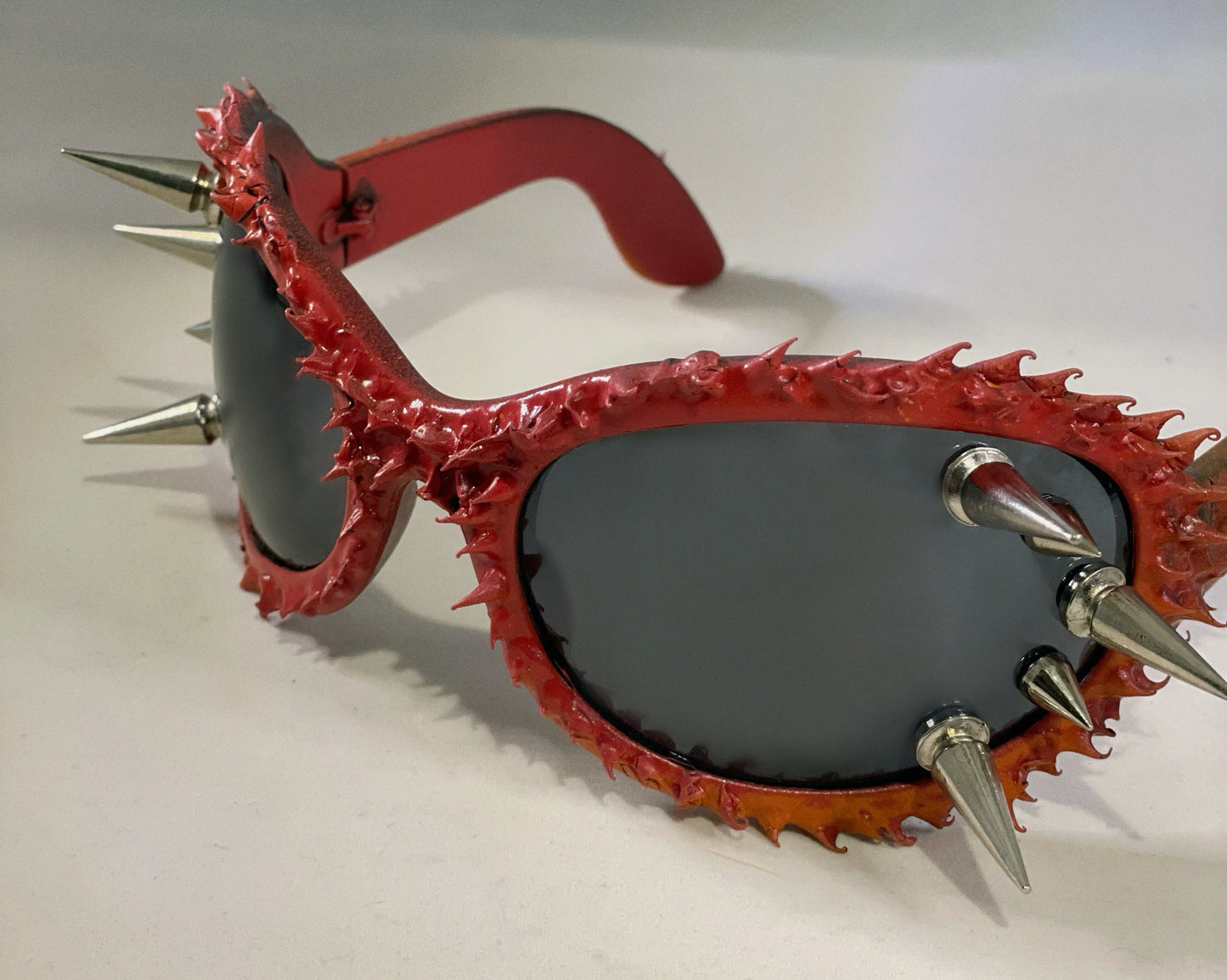 Red Spiked Sunglasses