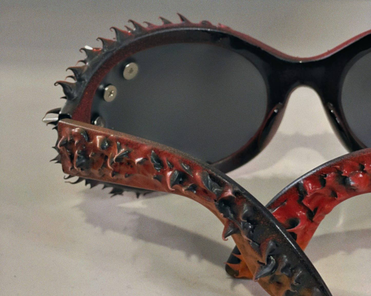 Red Spiked Sunglasses