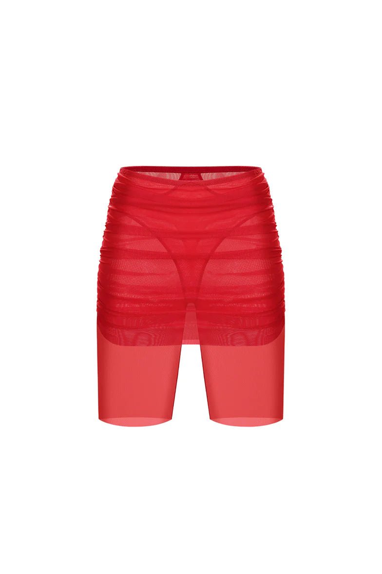 AMORA RED SHORTS