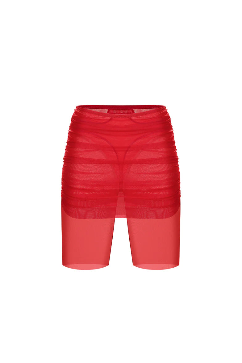 AMORA RED SHORTS