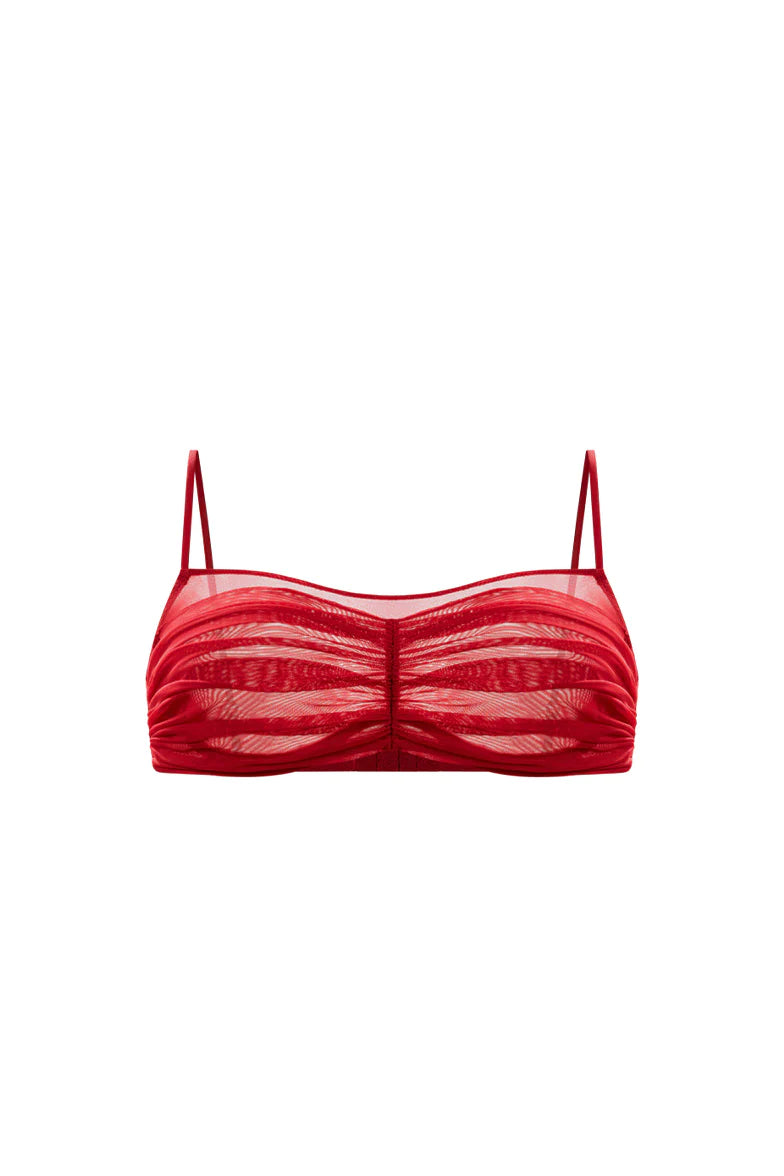 AMORA RED BRA