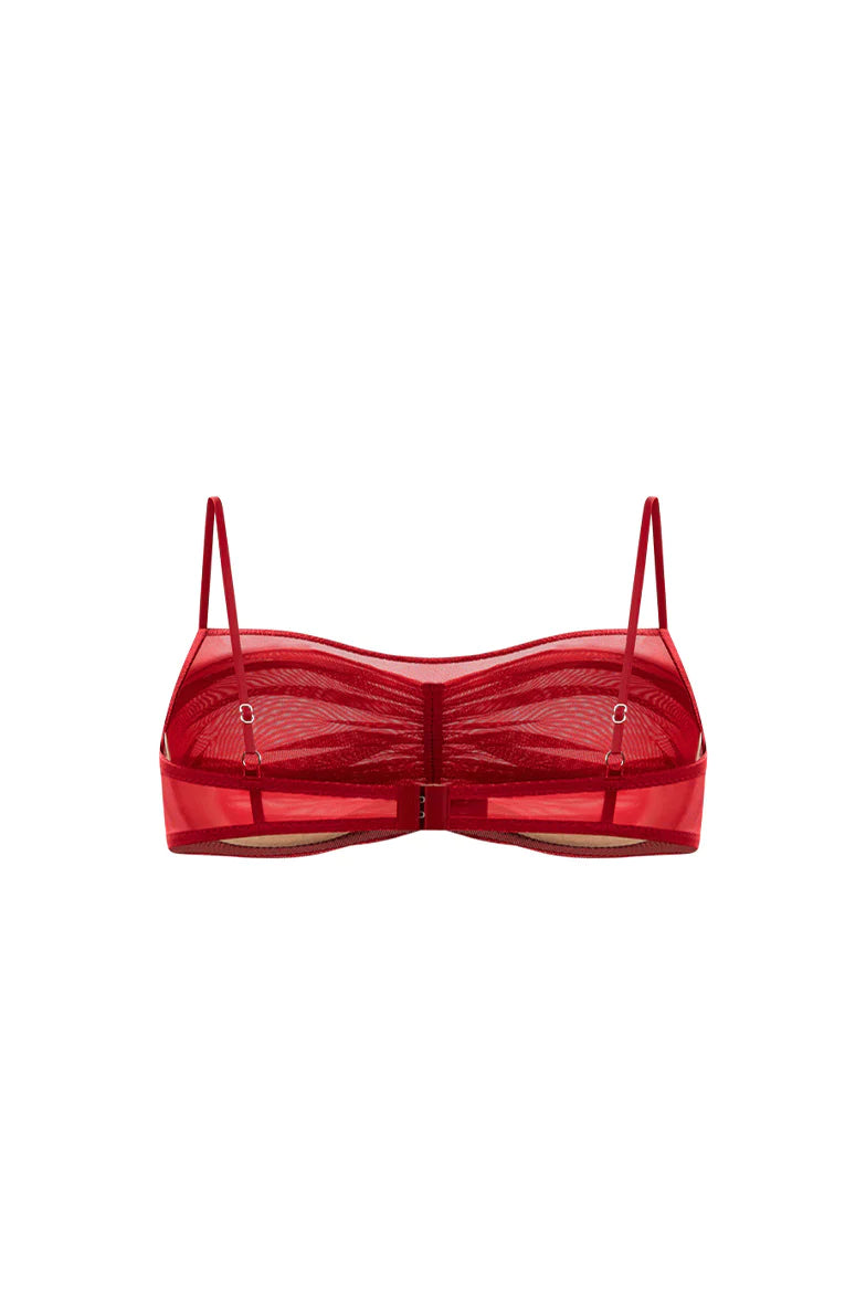 AMORA RED BRA