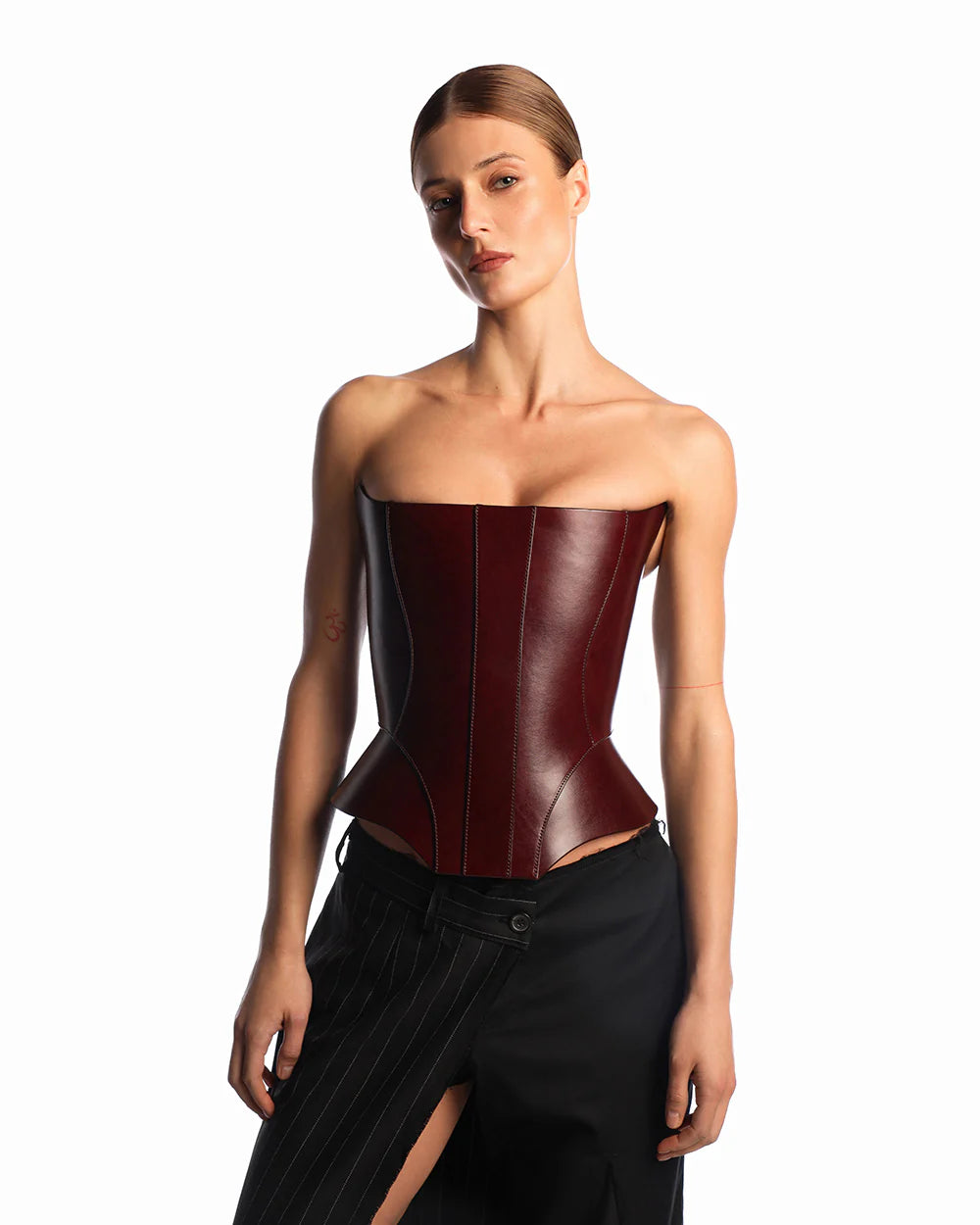 Corset "Keilir" Burgundy