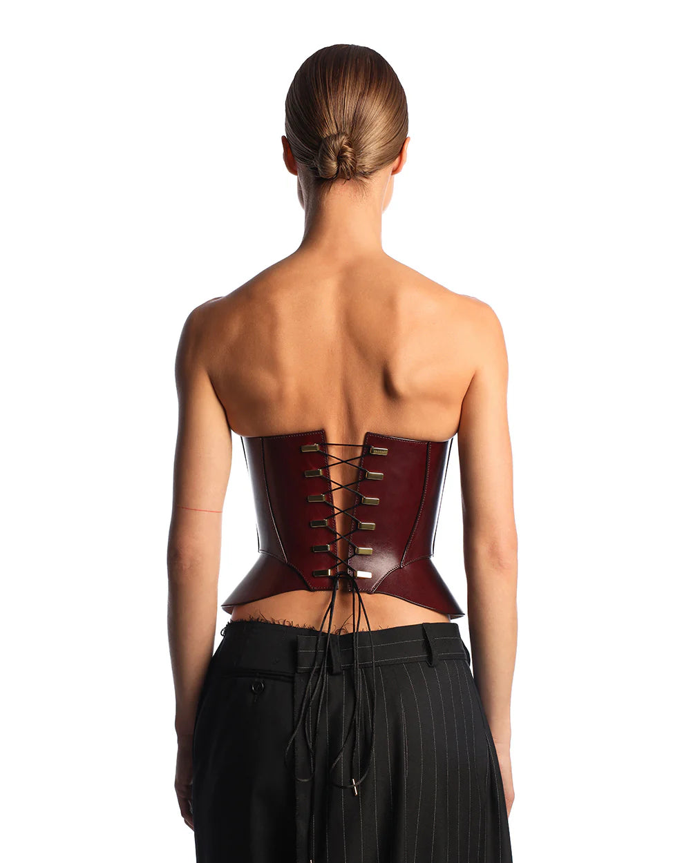 Corset "Keilir" Burgundy