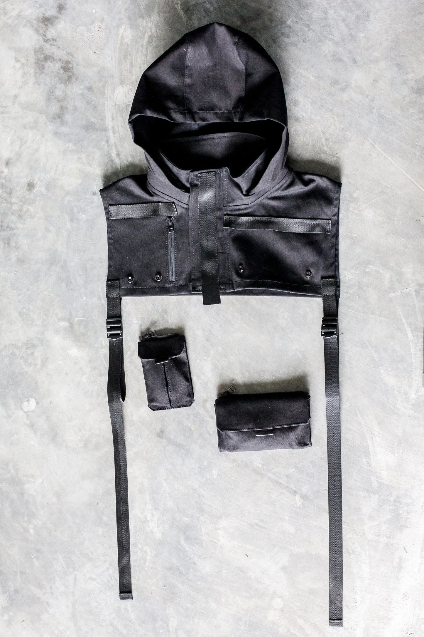 HIGHER GROUND Hooded Cropped Unisex Vest