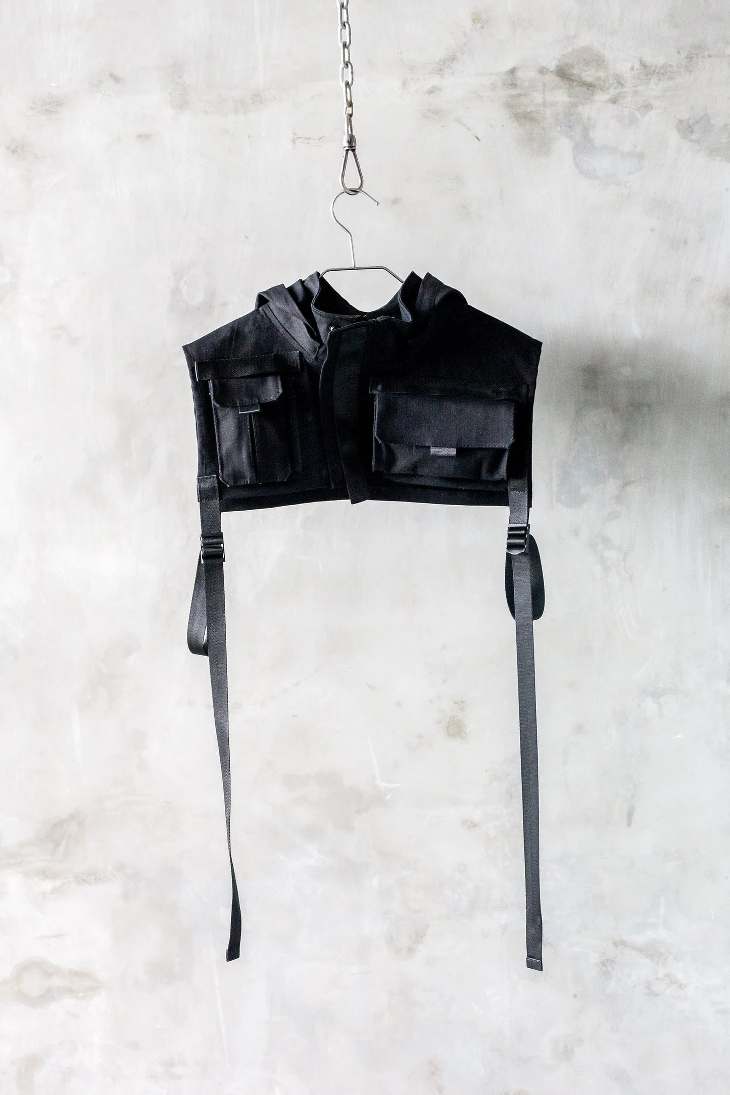 HIGHER GROUND Hooded Cropped Unisex Vest