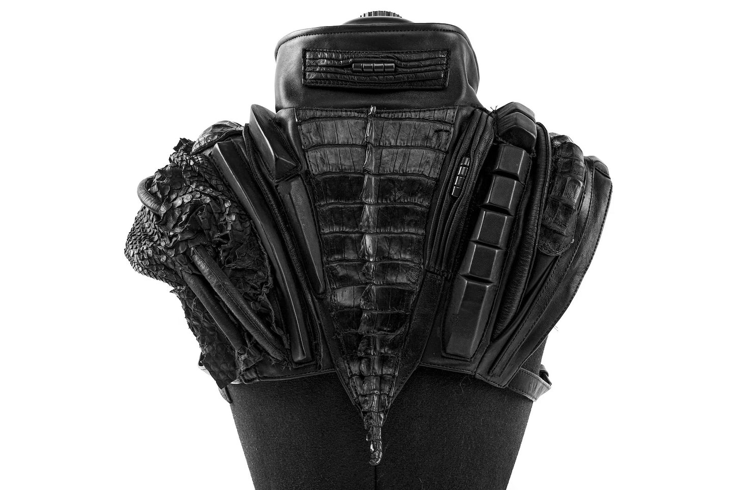 Nightmare Deception Black Leather Shoulder Piece