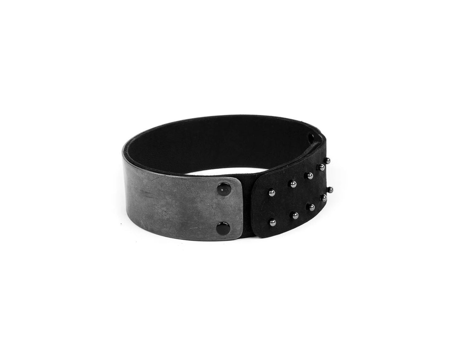 Black Choker Collar Metal