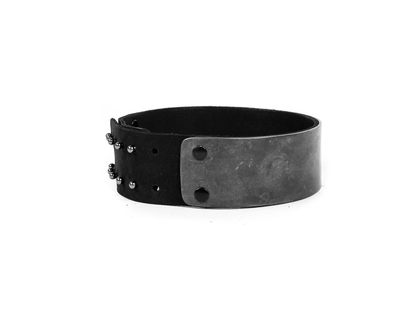 Black Choker Collar Metal