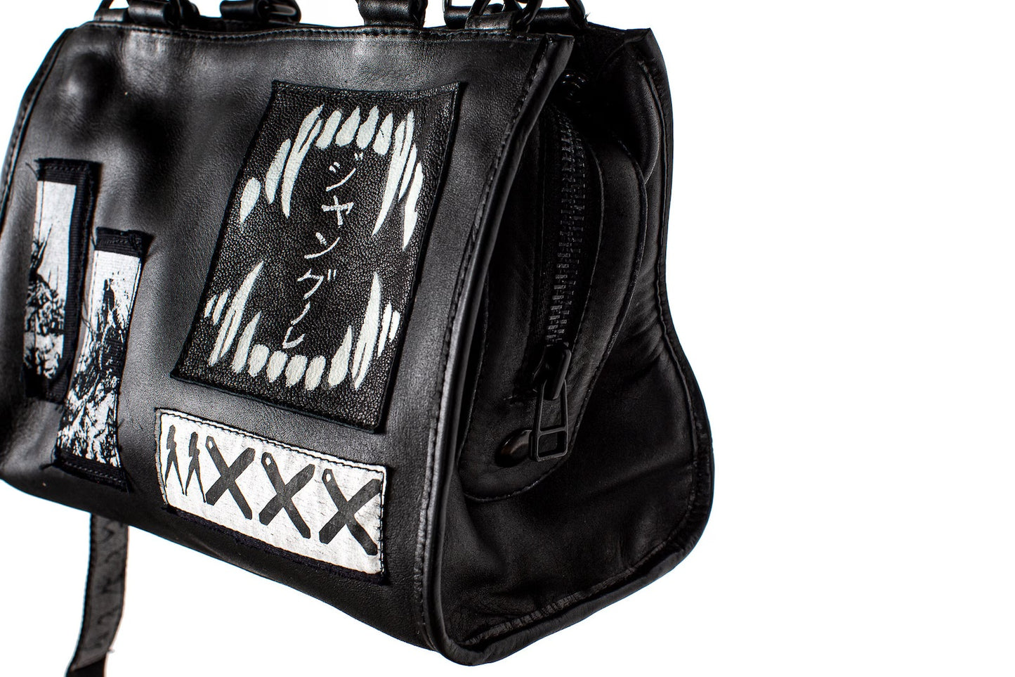 Art City 3 Black Leather Top Handle Purse