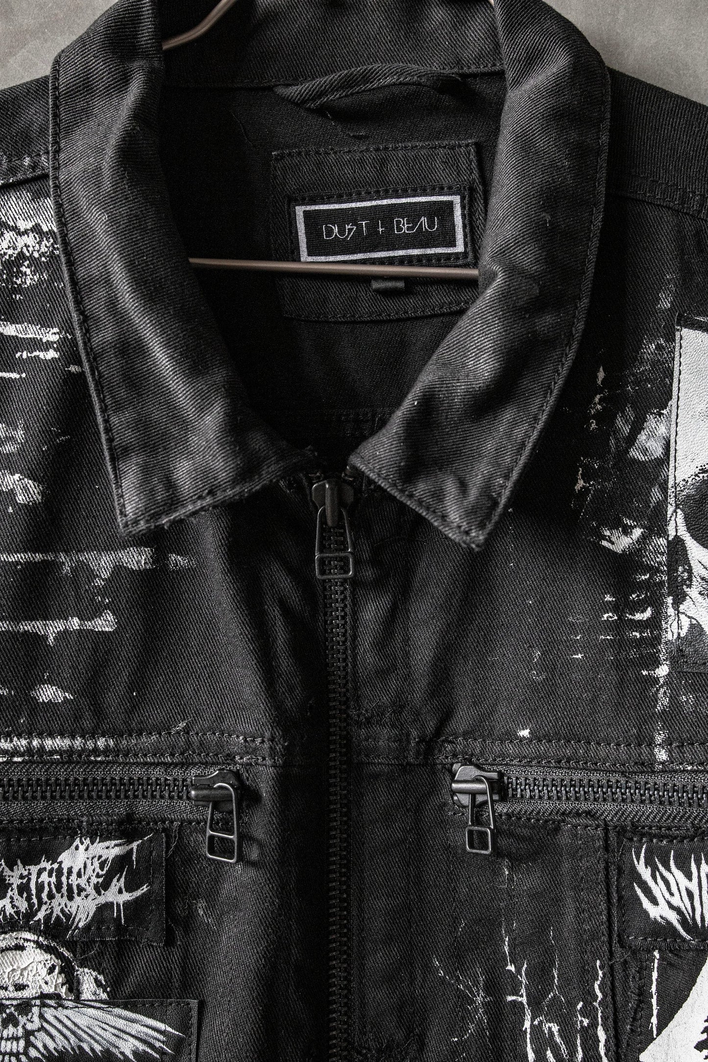 Art City 21: Black Denim Mens Jean Jacket