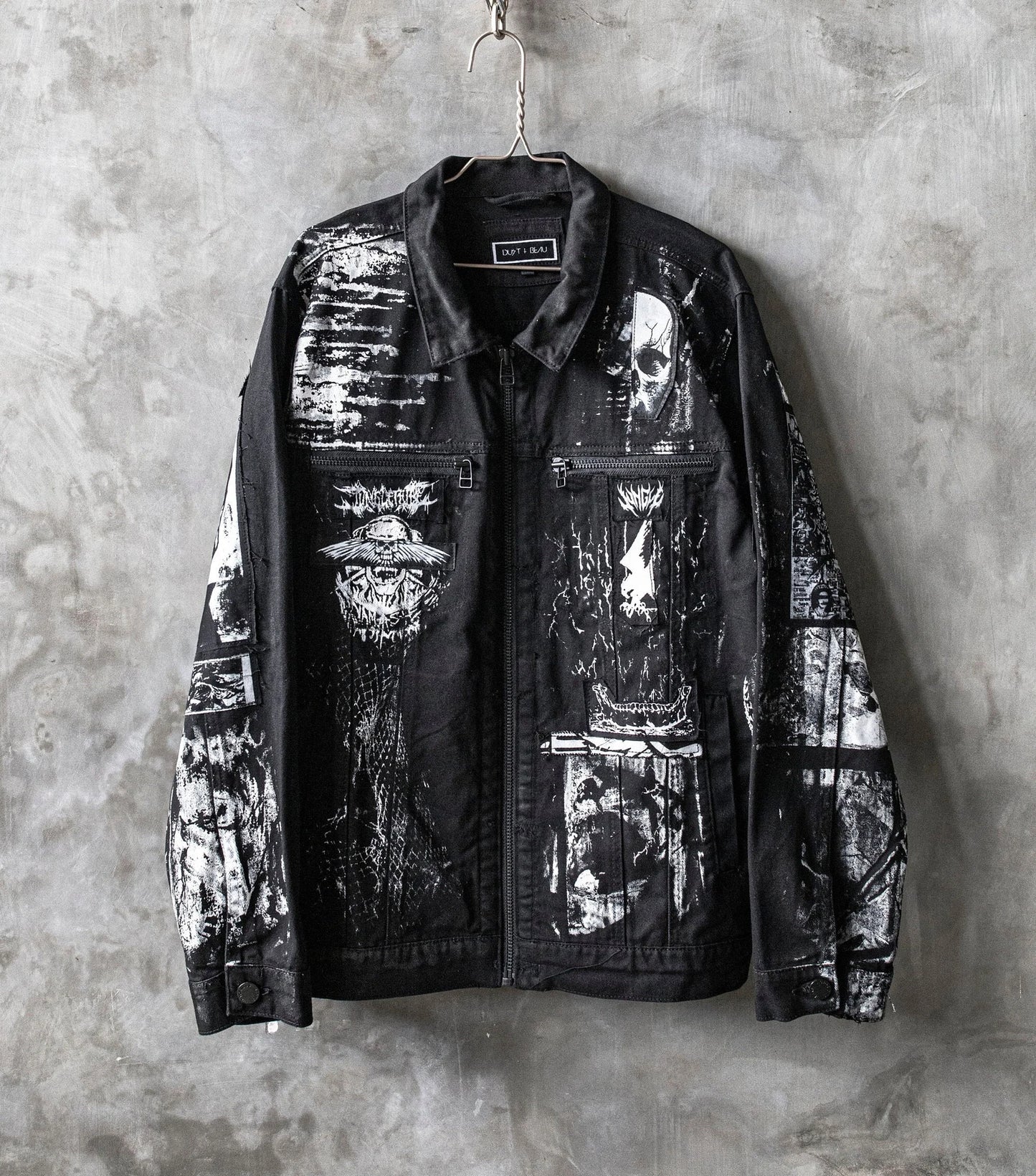 Art City 21: Black Denim Mens Jean Jacket