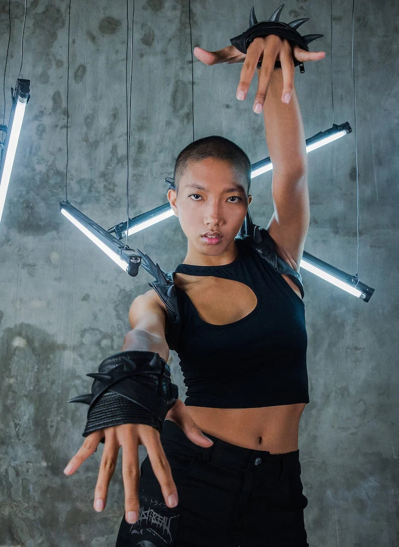 KROSS KOMBAT 2.0 SPIKED Leather Gloves