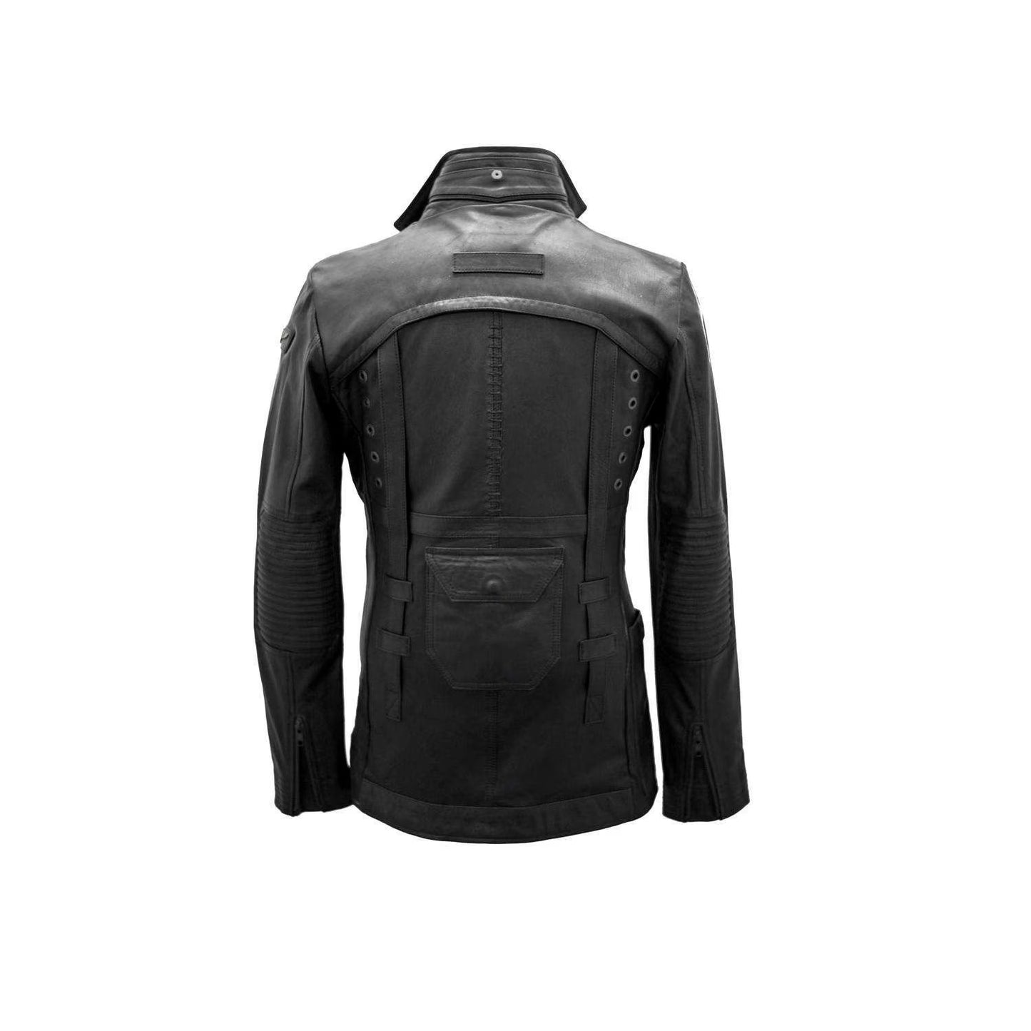 Black Leather Battalion Blazer