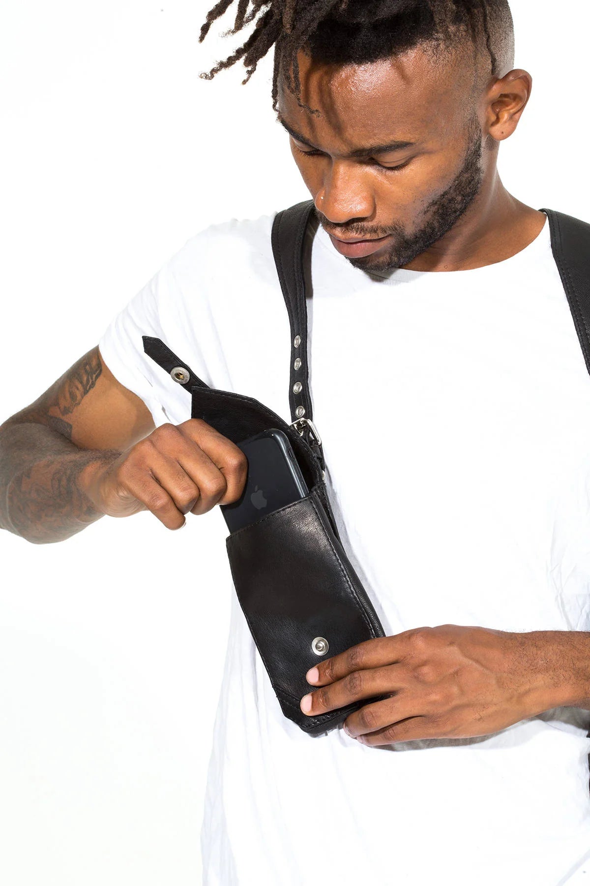 CHROME BLACK Holster Bag/Phone Case