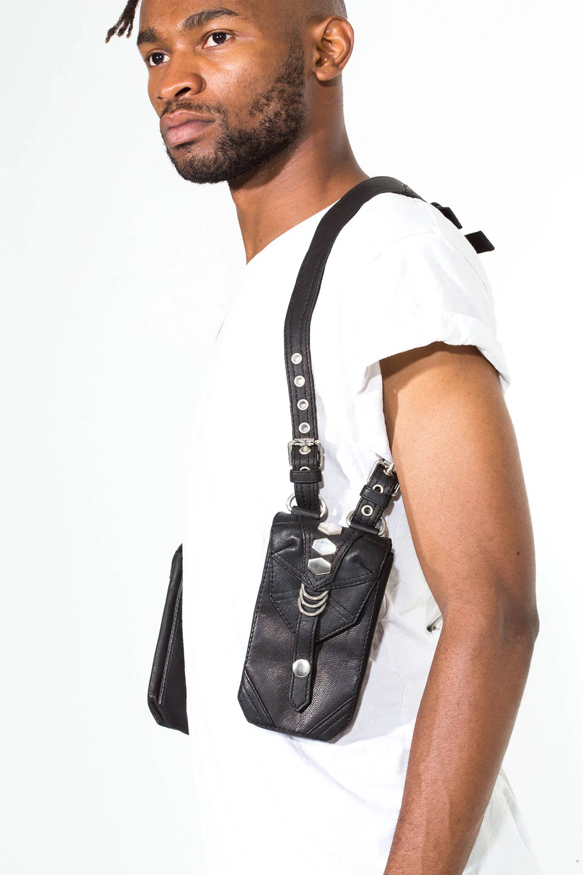 CHROME BLACK Holster Bag/Phone Case