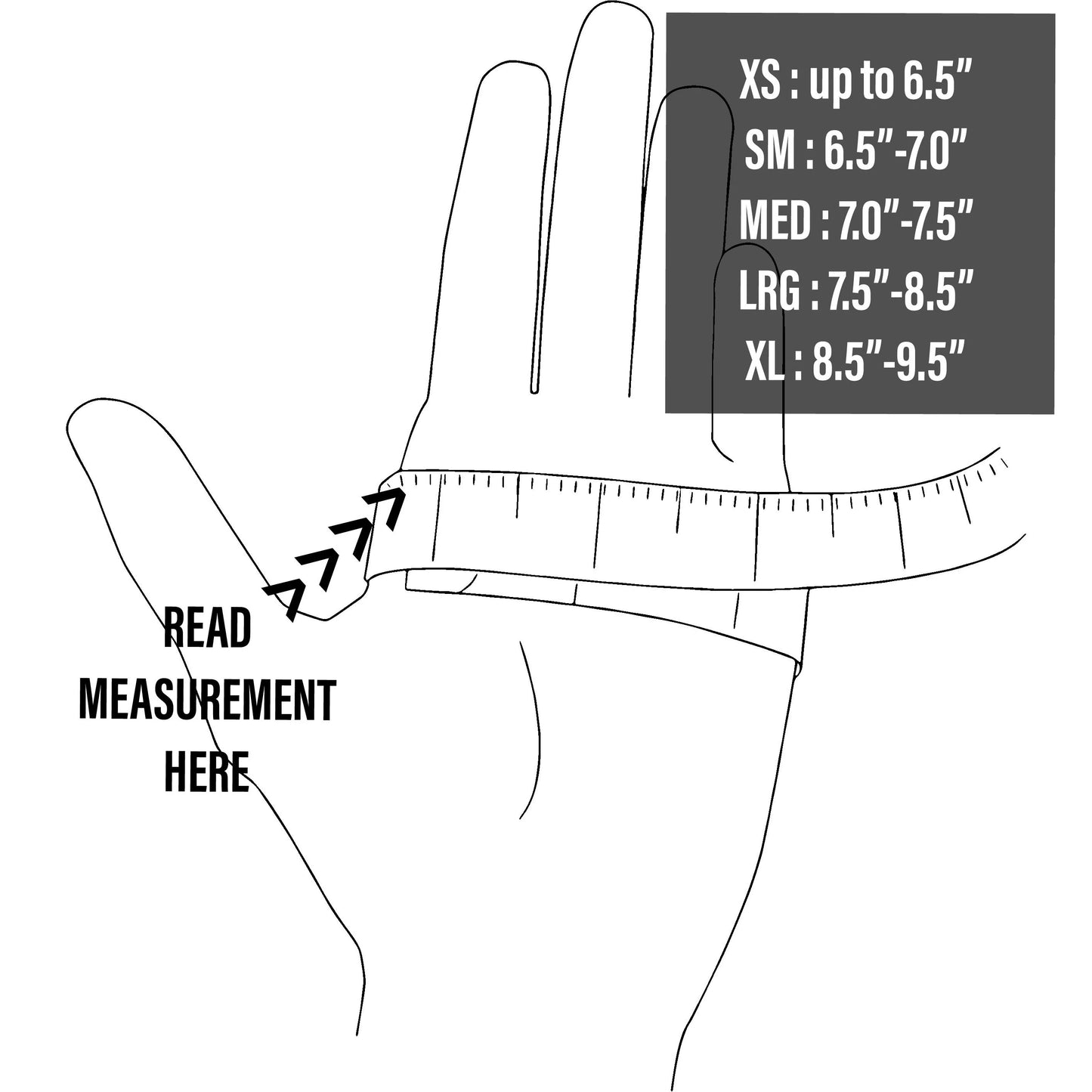 Blam Rock Black Leather Gloves