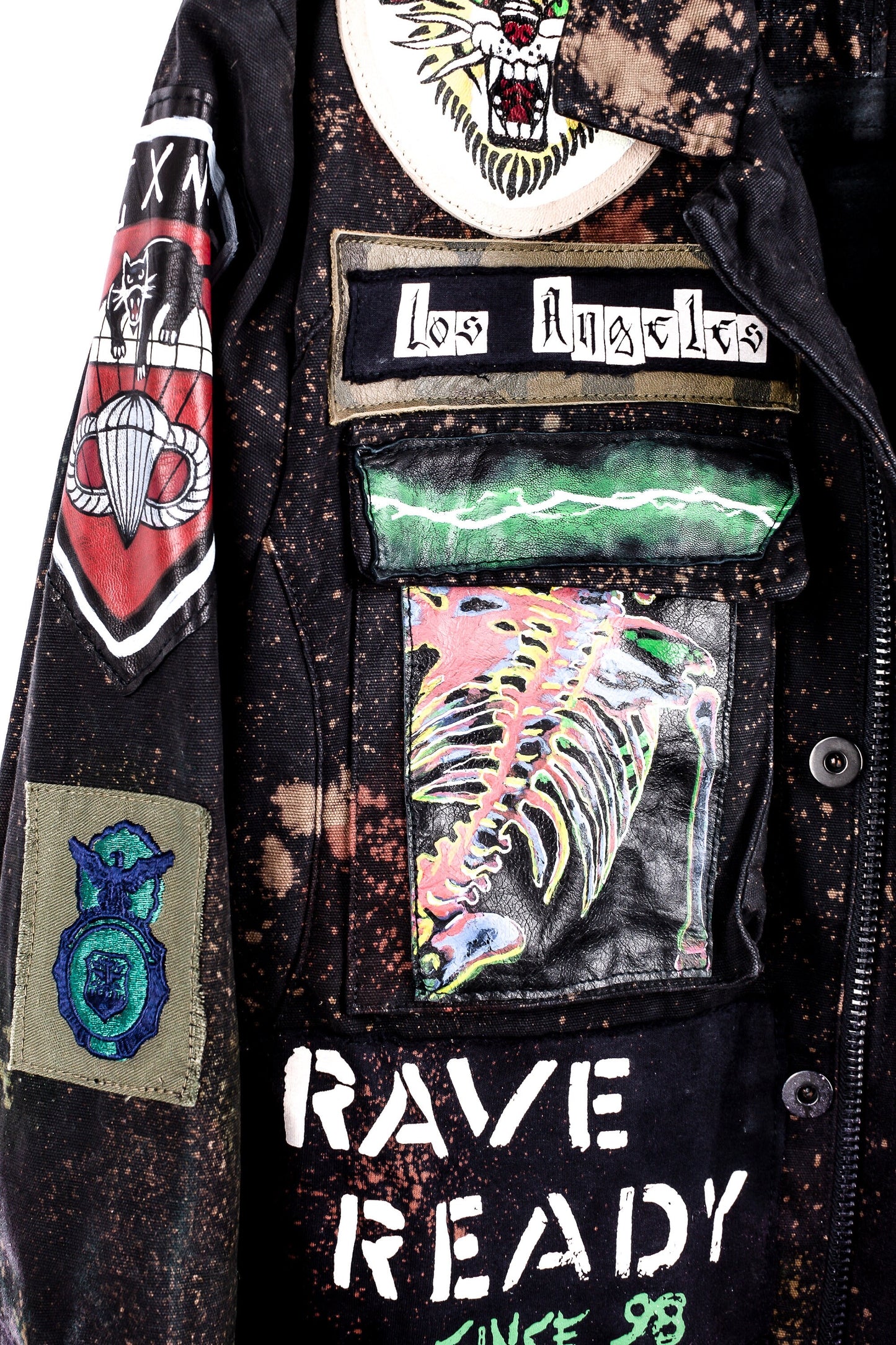 Cyberpunk Rave Dinosaur DustandBeauxNiceCollective Jacket
