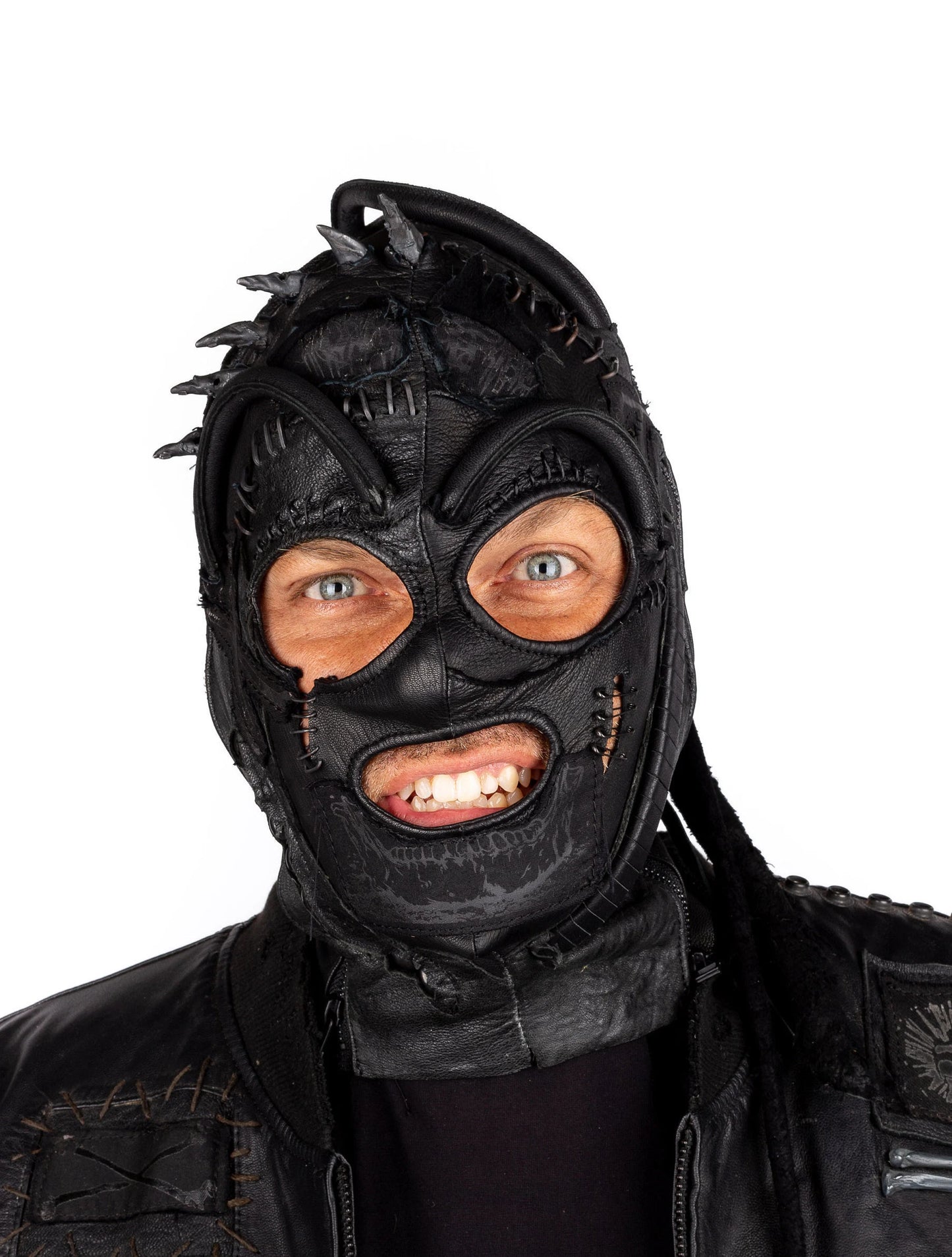 Black Leather Predator Zombie Gimp Mask