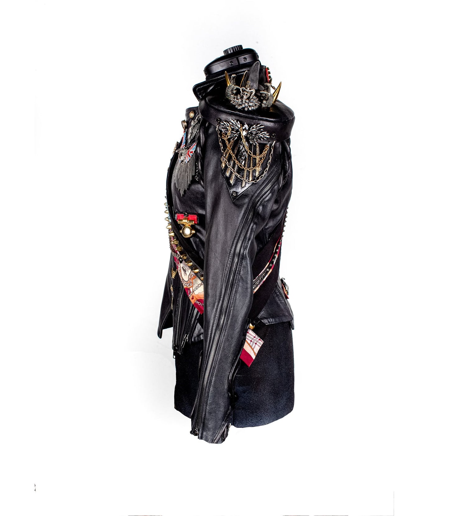 Villain Battle Grounds Chic Punk Leather Jacket